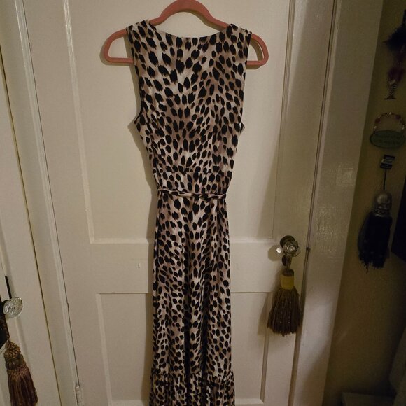 Women's INC Leopard Maxi Dress size M - Picture 2 of 3